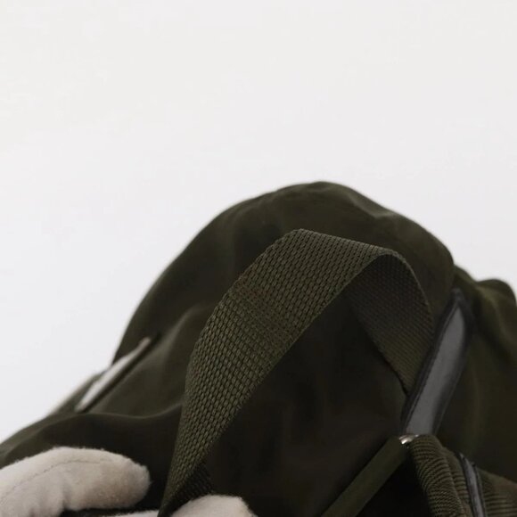 PRADA Backpack Nylon Green Silver Auth kk575 main image 6
